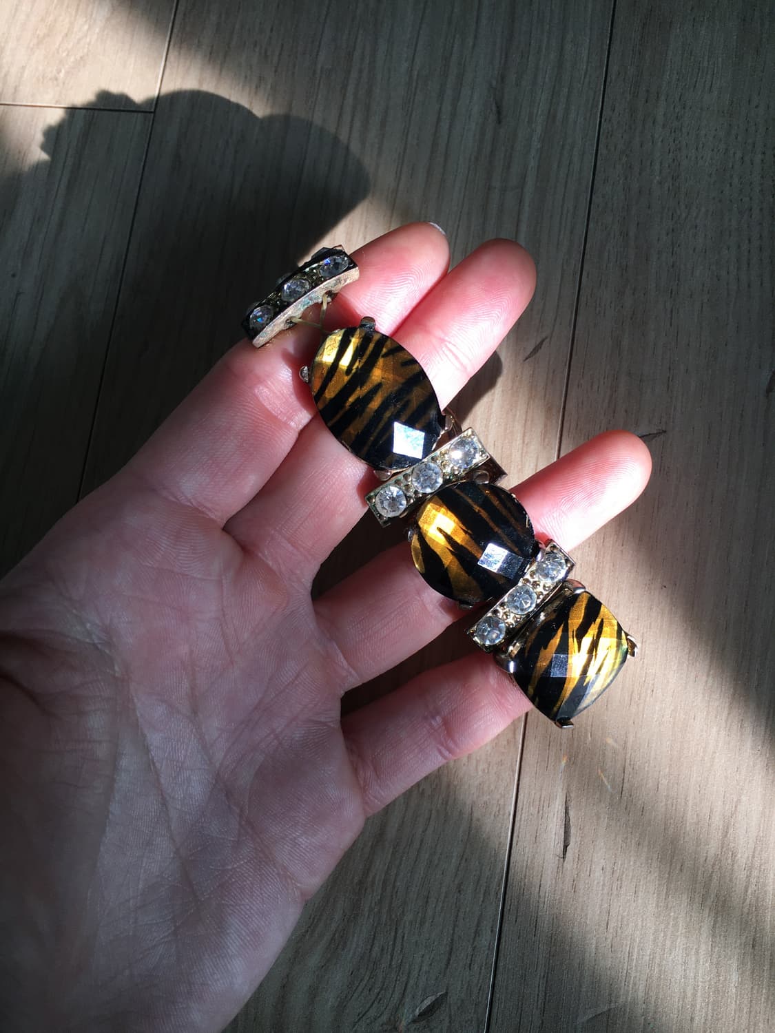 vintage brown leopard cubic bracelet 상품이미지1