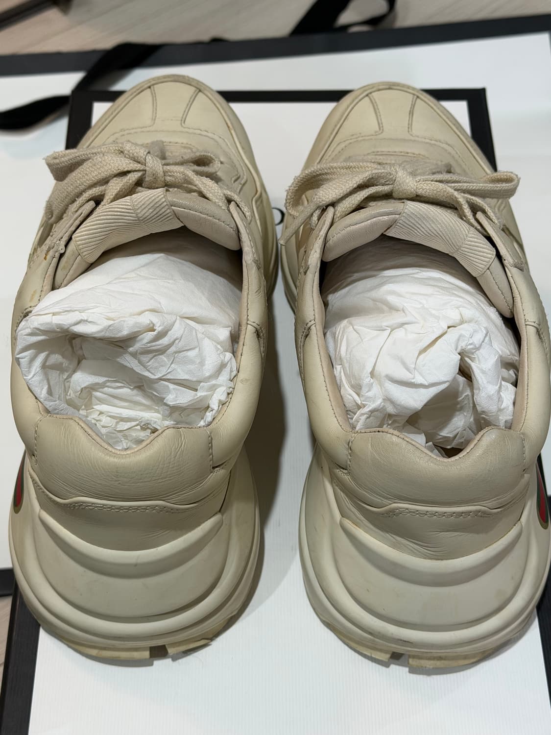 (W)구찌 라이톤 레더 스니커즈 36사이즈 상품이미지4