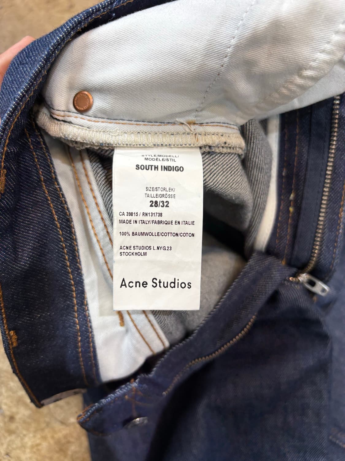 아크네 스튜디오 인디고 데님 상품이미지3
