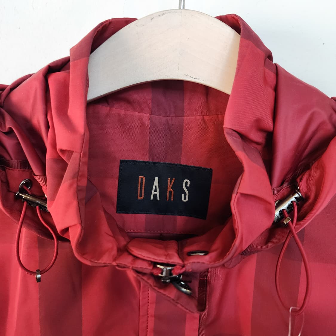 닥스 레드 체크 후드 바람막이 상품이미지9