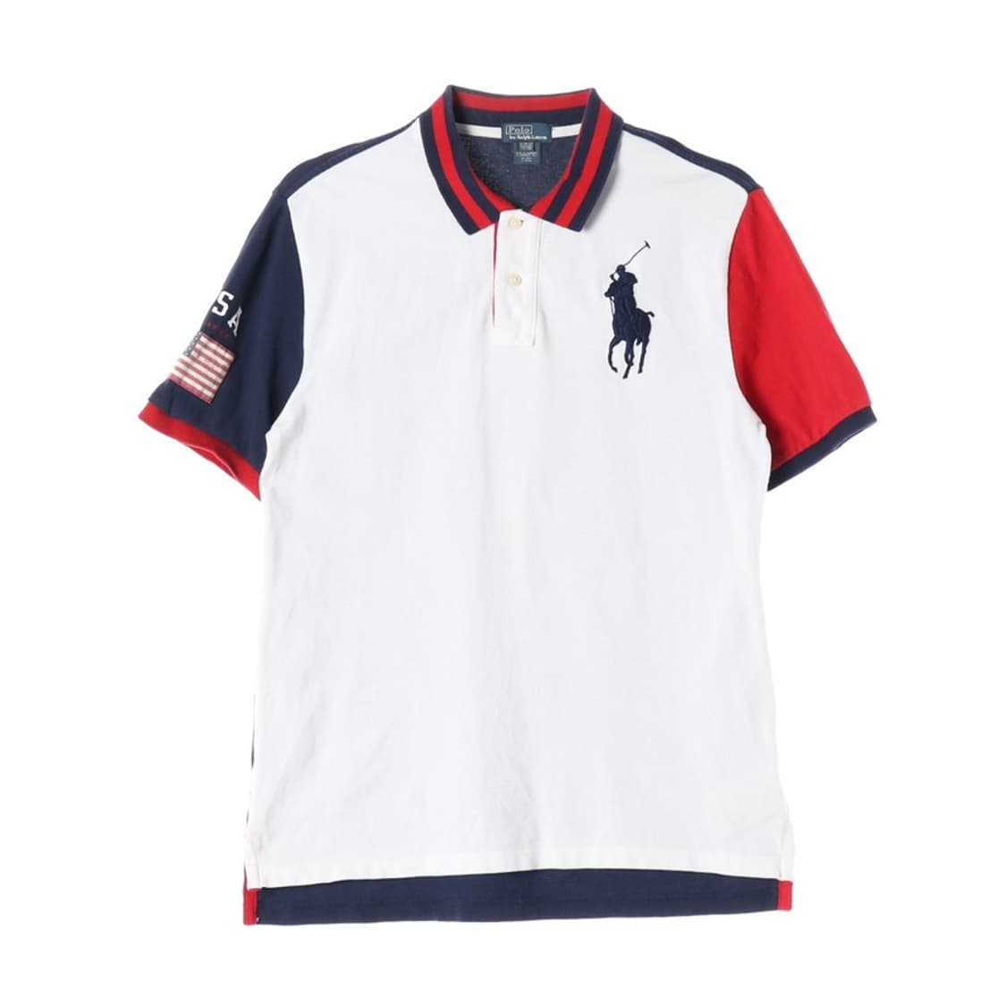 폴로 랄프로렌 USA 성조기 빅포니 반팔 카라티 XL 18-20 상품이미지1