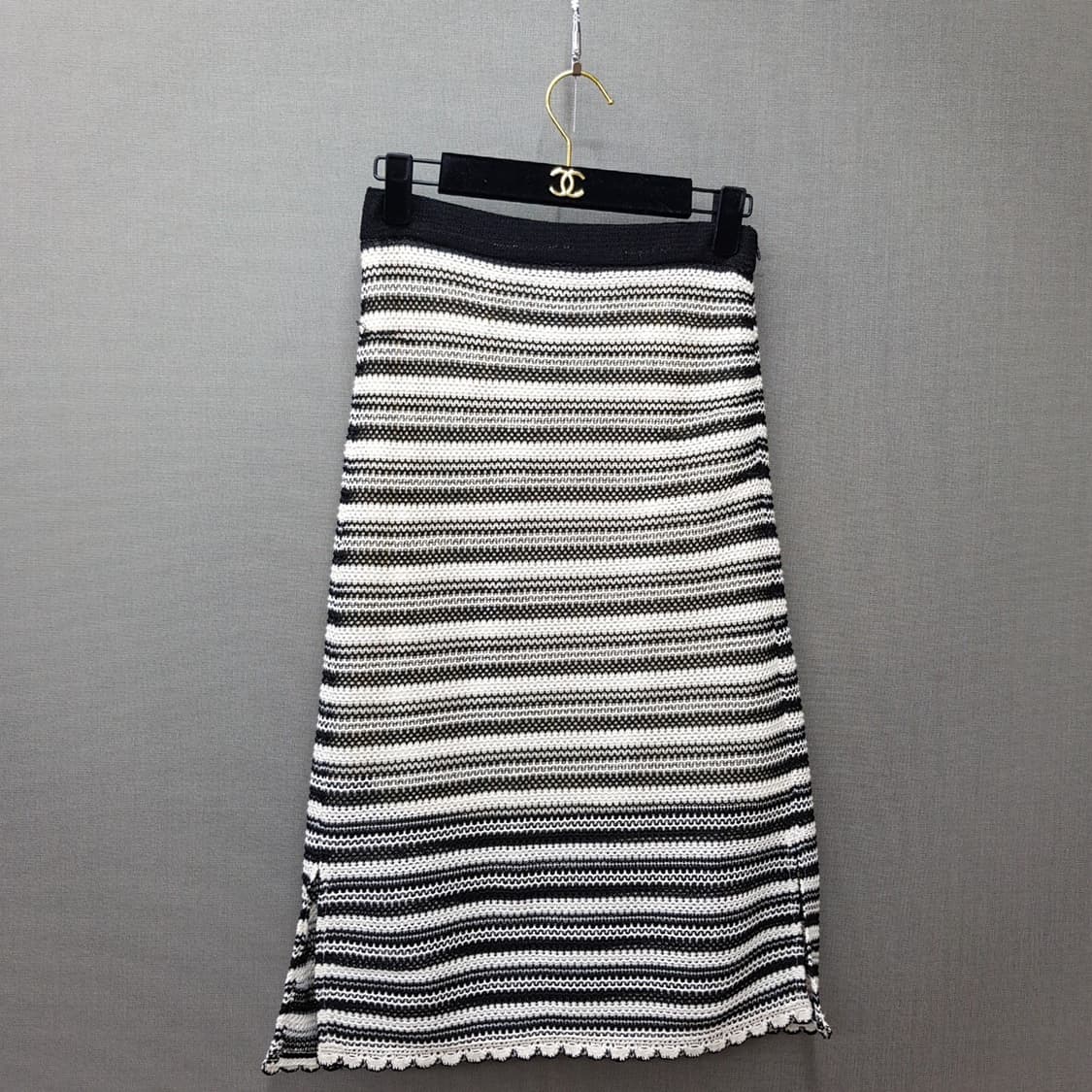 듀엘 2025 크로쉐 스프라이트 니트 스커트 S사이즈 상품이미지2