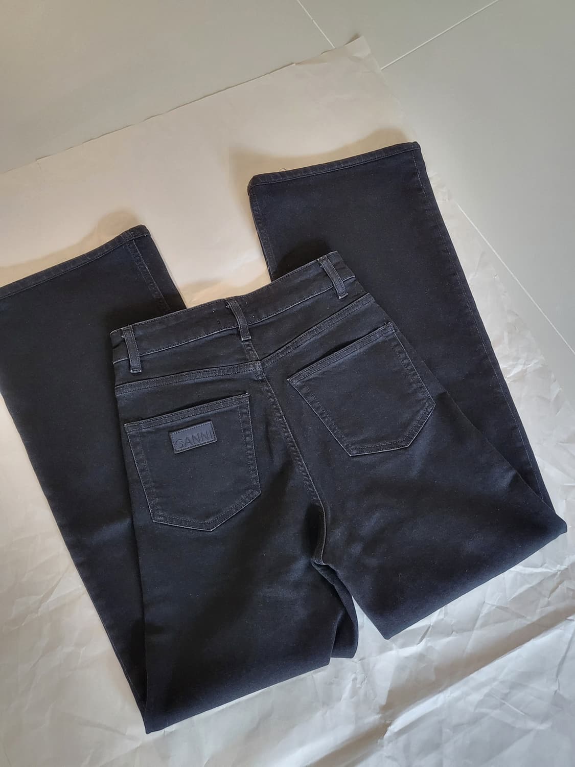 가니 데님 워싱 블랙 팬츠  상품이미지4