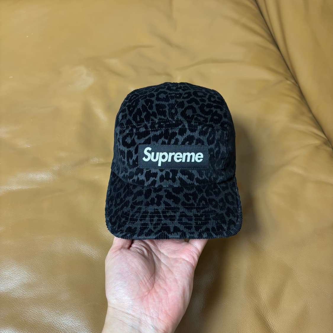 Supreme 슈프림 레오파드 블랙 캠프캡 모자 Leopard Black 상품이미지2