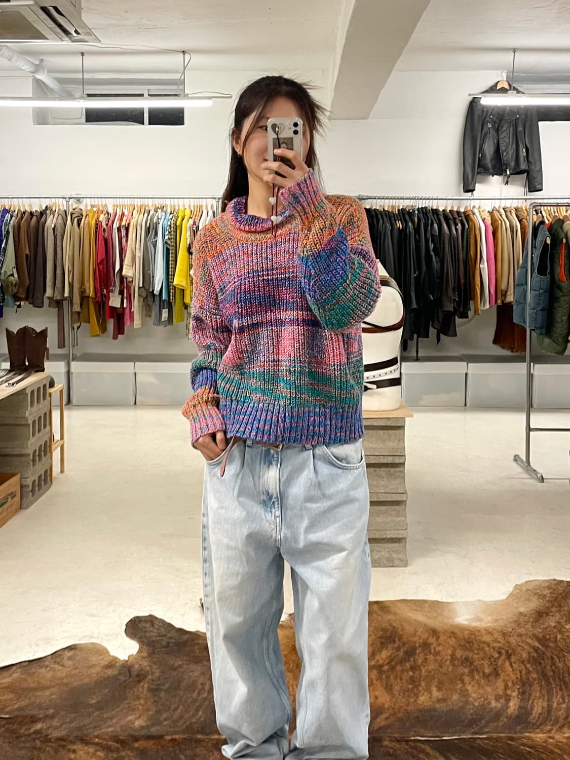 GAP psychedelic ombre mockneck knit 옴브레 상품이미지8