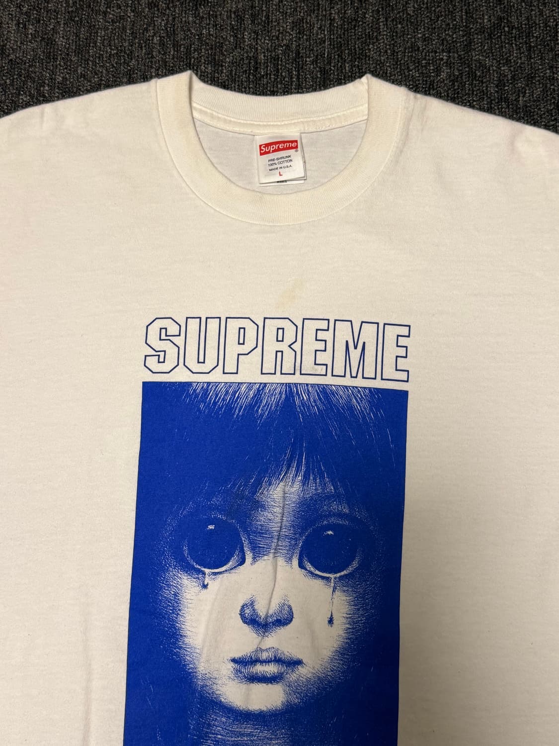 [L] 슈프림 x 마가렛 킨 티어드롭 티셔츠 화이트 - 24SS 상품이미지2