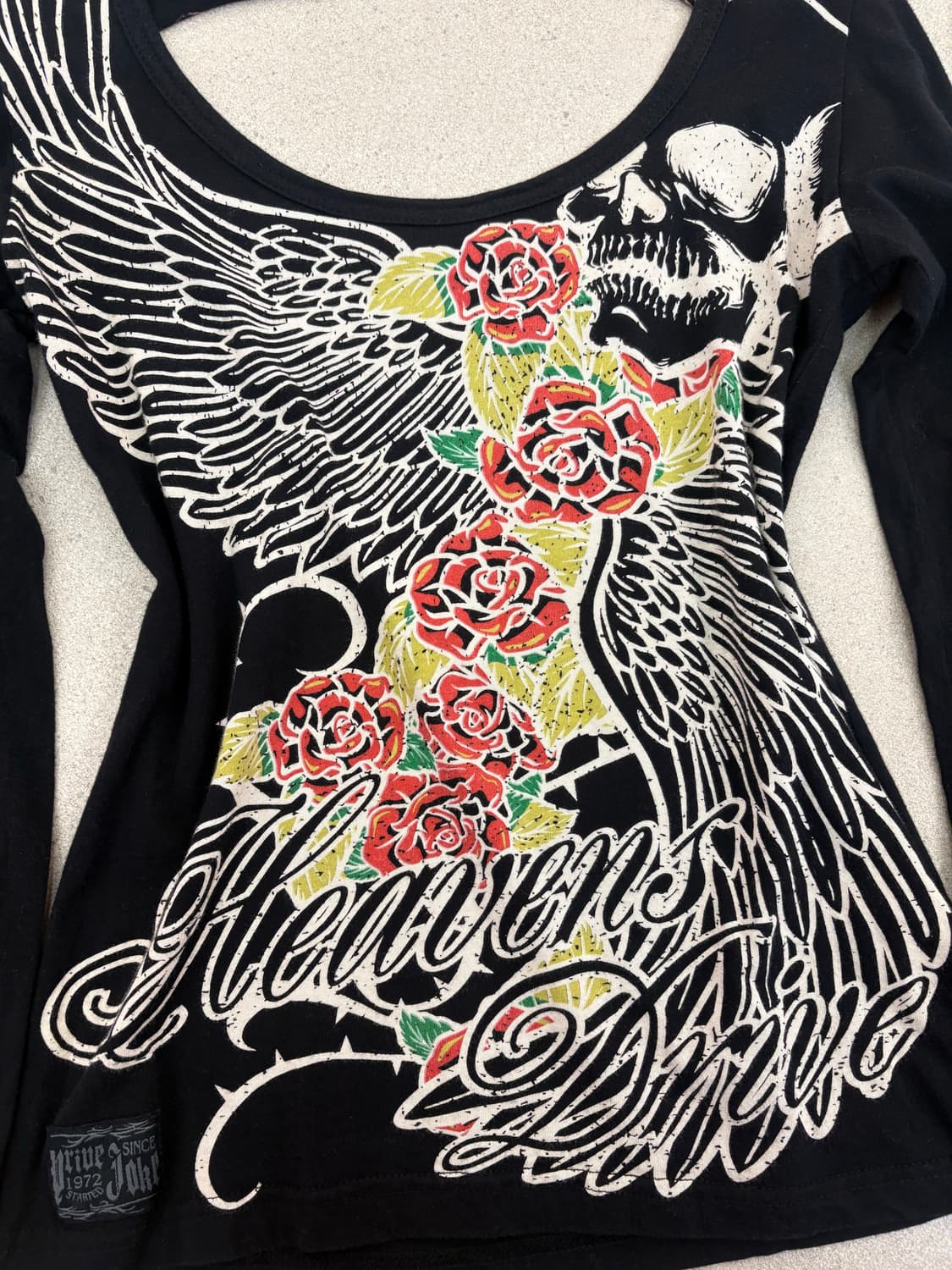 날개 장미 데미지 롱슬리브 상품이미지2