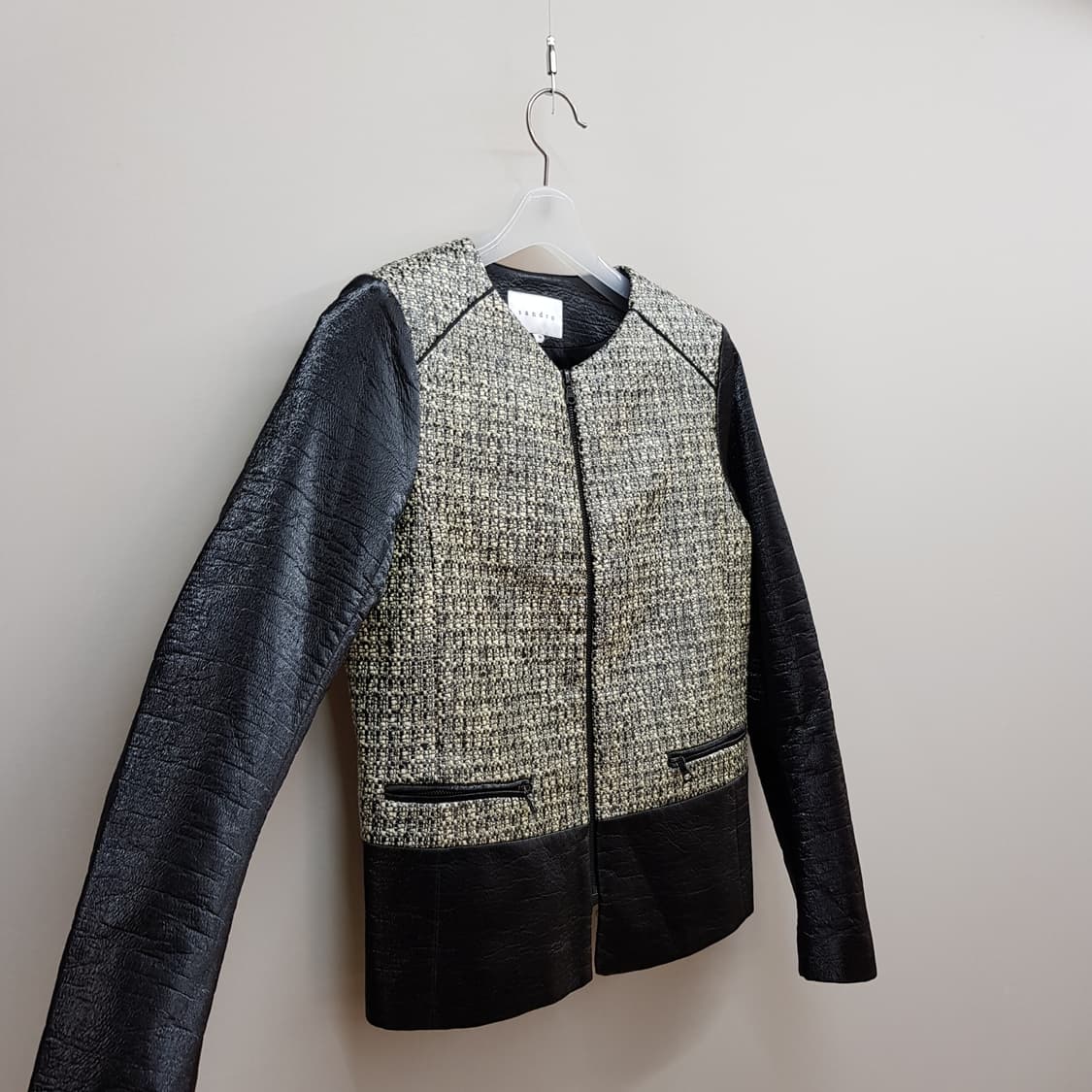 산드로 sandro 베테드 메타릭 자켓 38사이즈 택달린새제품 상품이미지4
