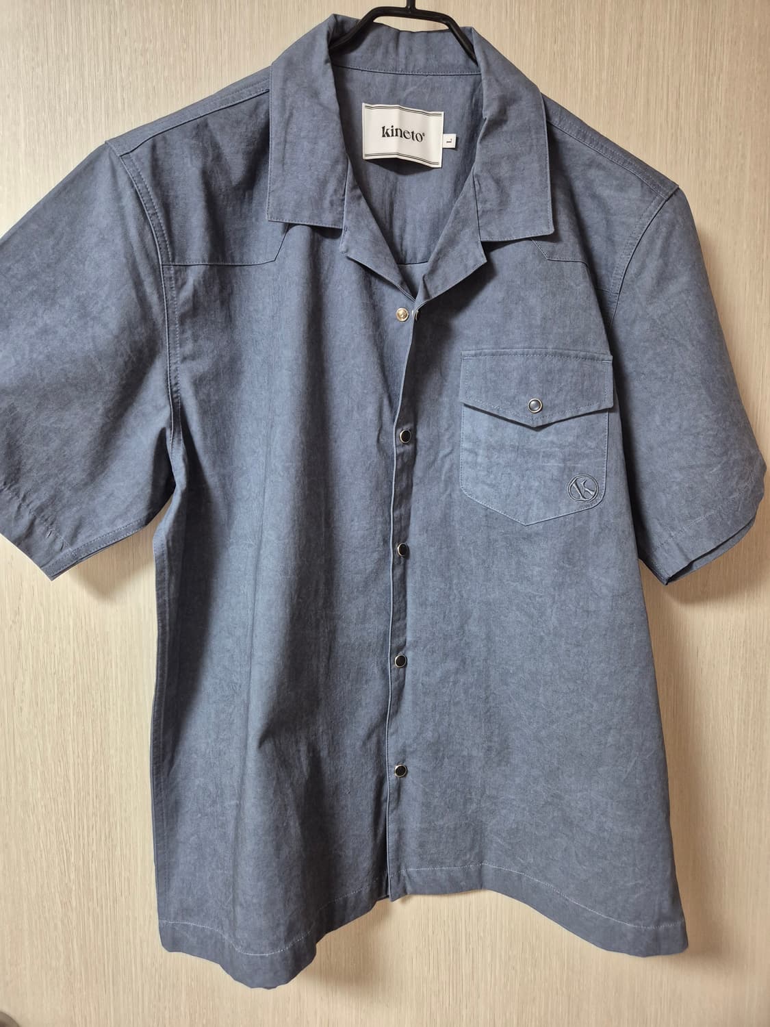 KINETO 키네토  웨스턴 밀링 오픈 카라 반팔 셔츠 라지 상품이미지3