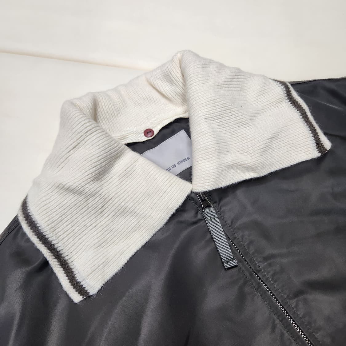 정품 보브 여성 니트 카라 크롭 누빔 항공 점퍼 55 상품이미지4