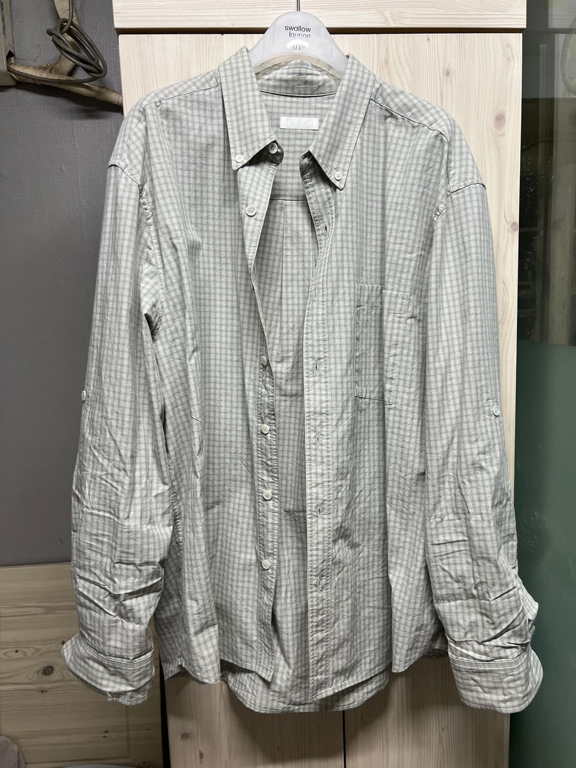 ham 함 그랜드파 셔츠 그린 2사이즈 판매 상품이미지2