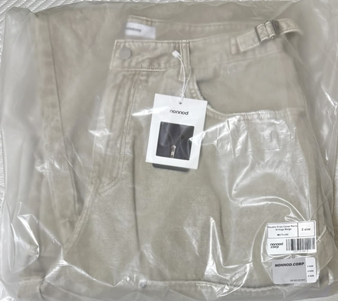 [2] 논노드 더블니 커버 팬츠 베이지 상품이미지2