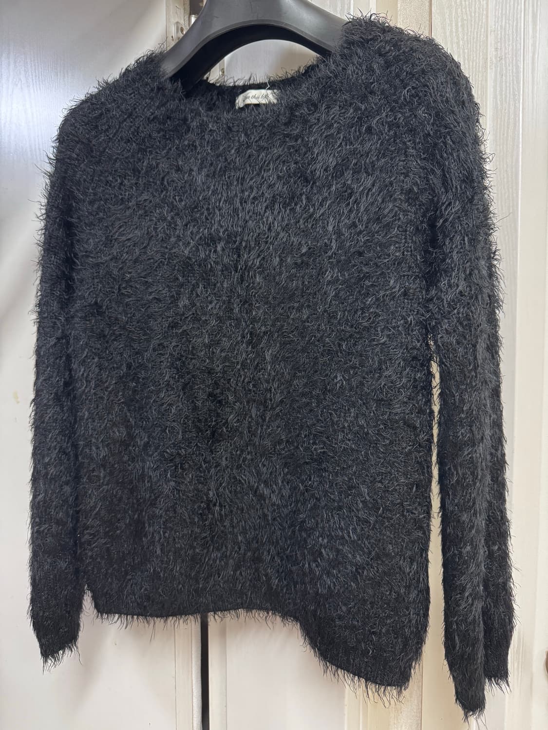 Black fur knit 상품이미지4