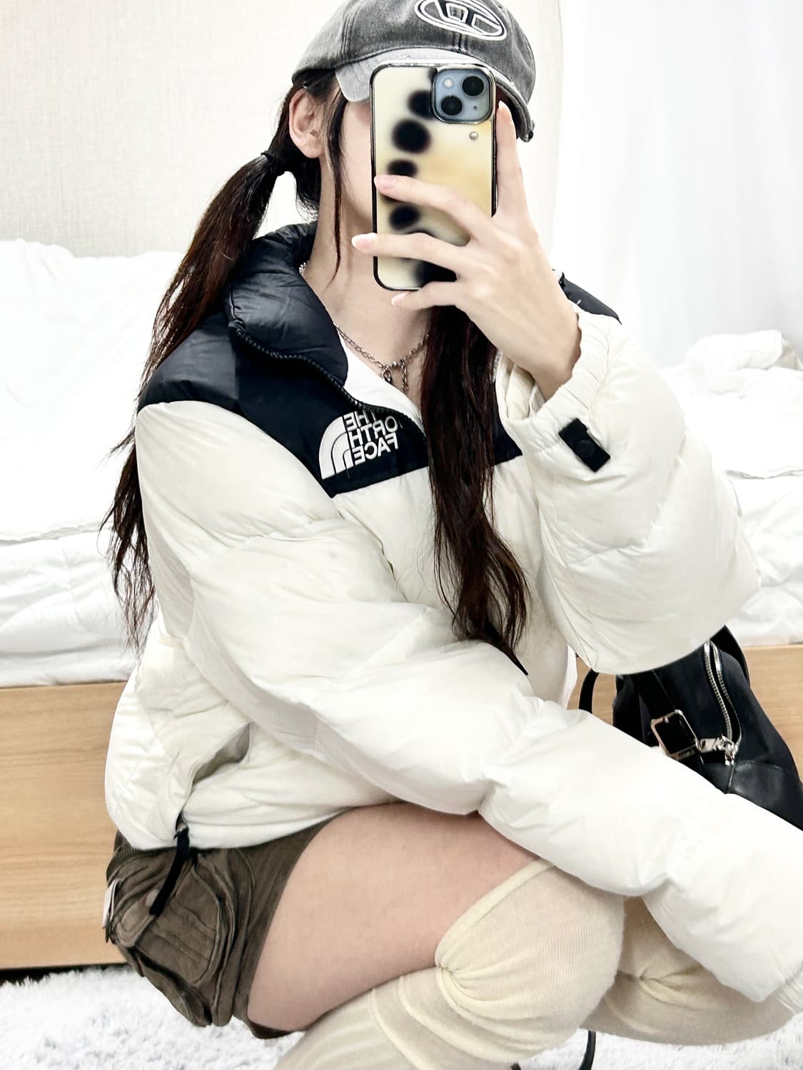 노스페이스 화이트 눕시 상품이미지2