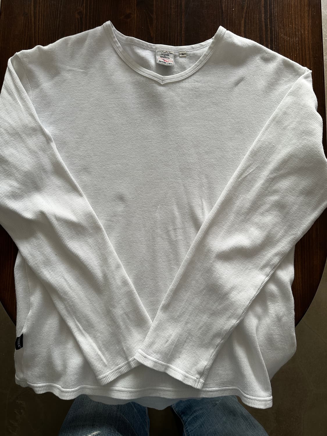 AVIREX 와플 롱슬리브 티셔츠 상품이미지4