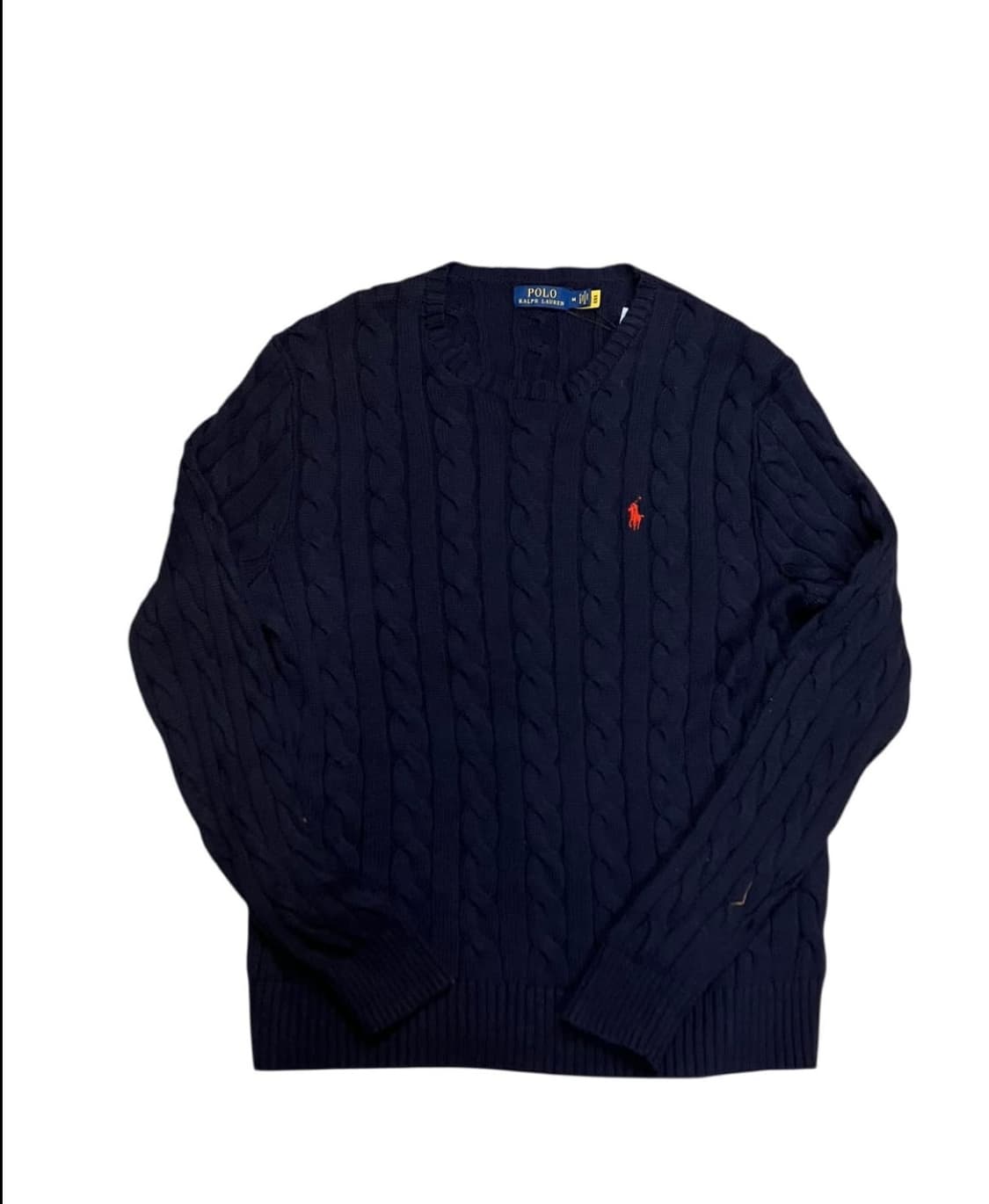 폴로 네이비 케이블 니트  상품이미지1