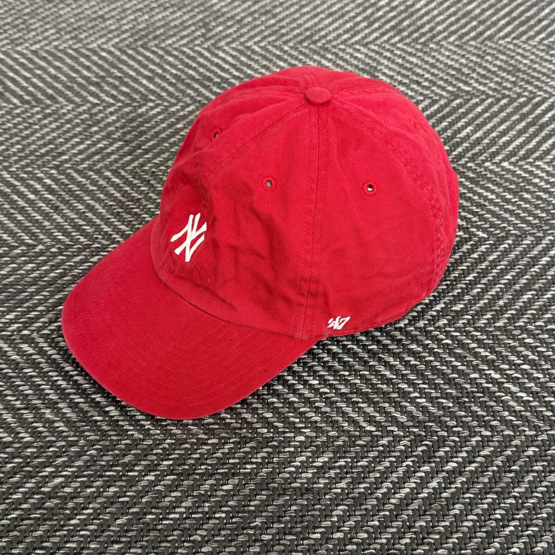 47브랜드 뉴욕 양키스 스몰 로고 볼캡 레드 (OS) 상품이미지2