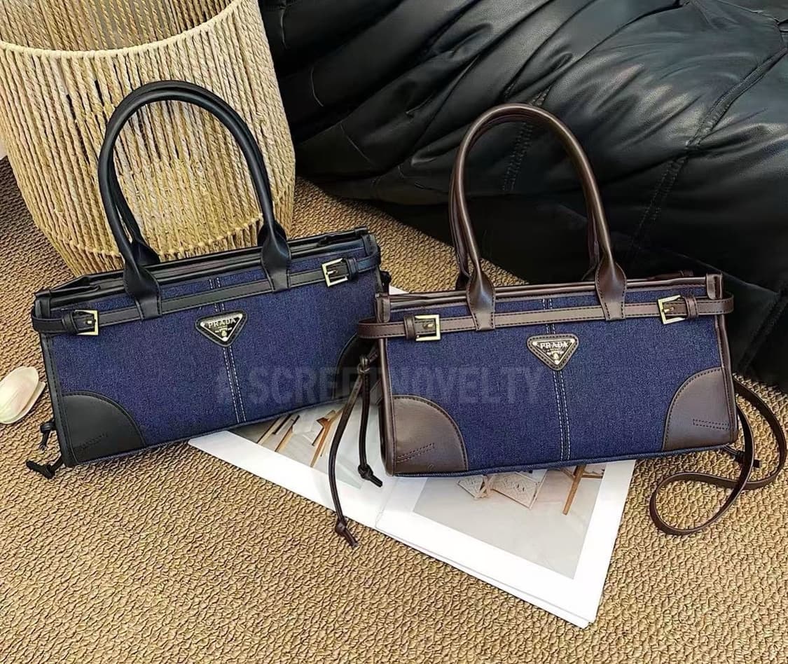 신상 프라다 보니 미니 데님백 크로스 숄더백 미듐 상품이미지2