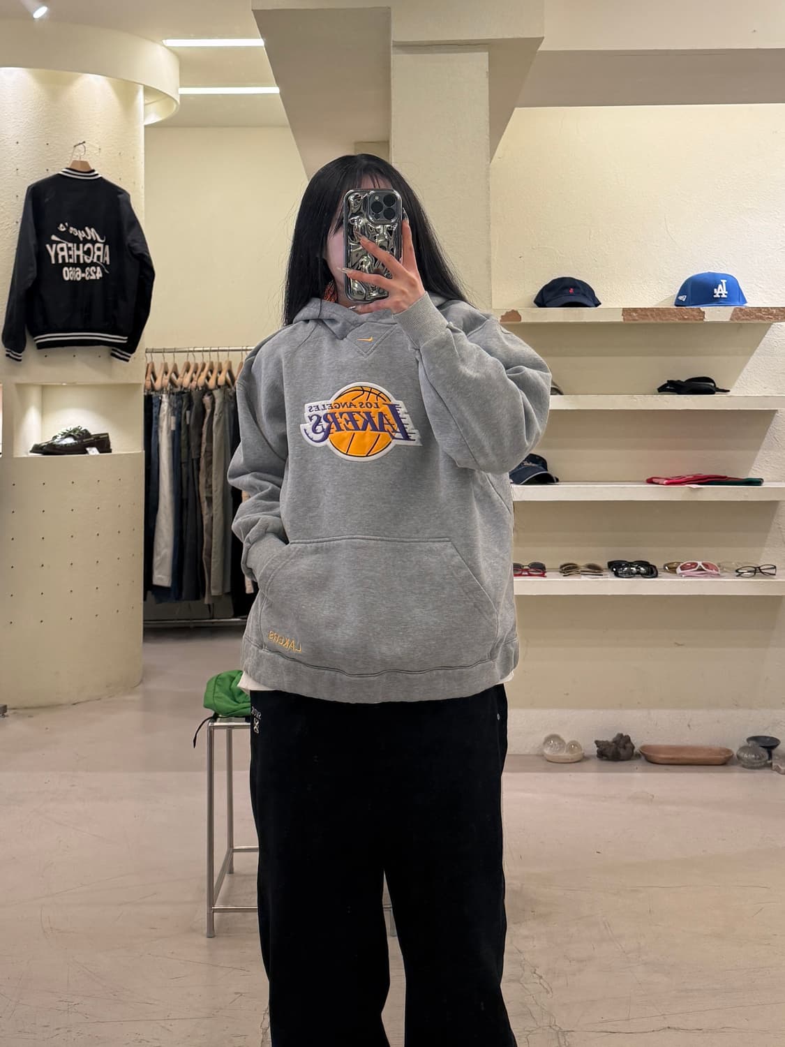 나이키 LA 레이커스 로고 후드티 U1080 상품이미지1