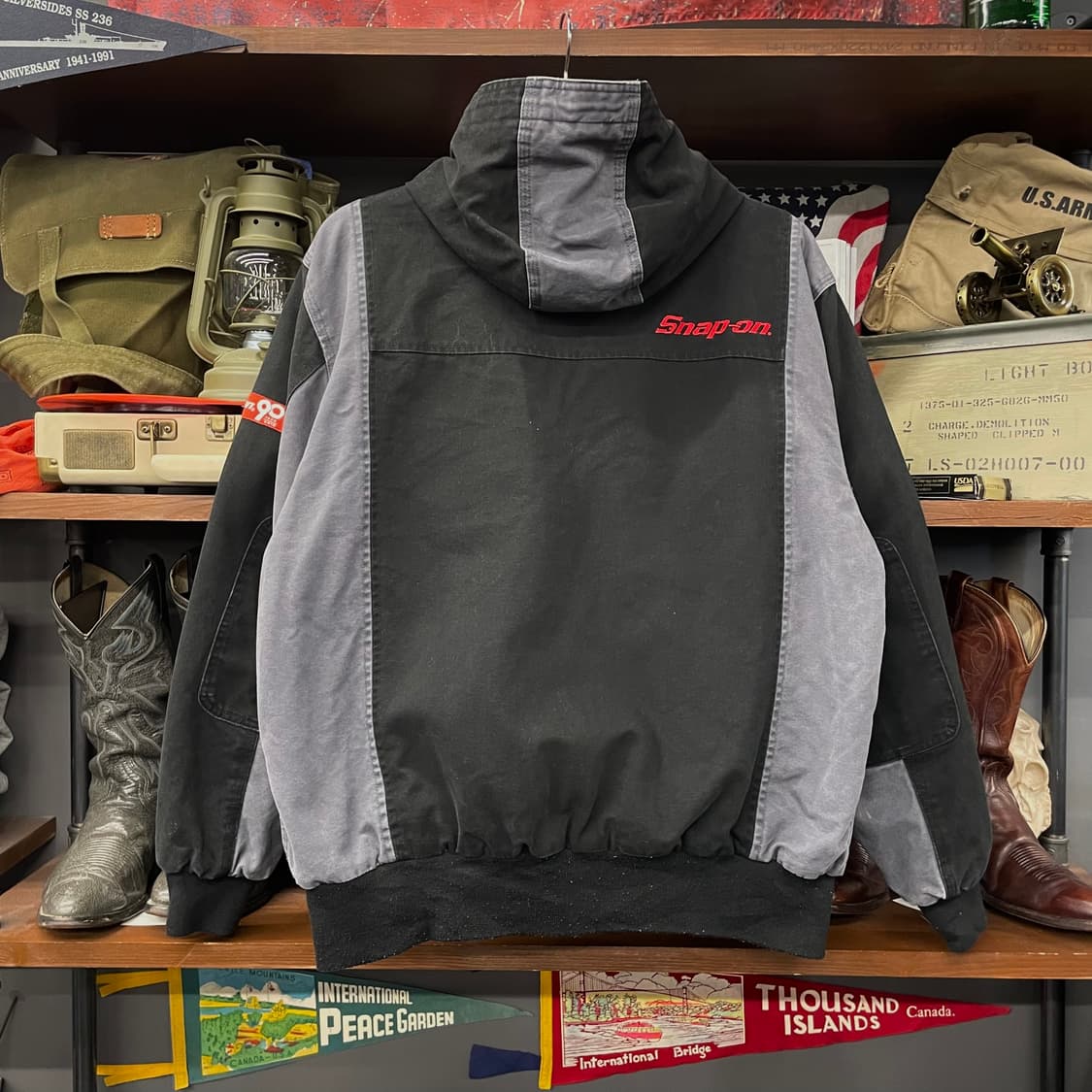 10s 스냅온 Snap-on 스펠 아웃 엘보패치 액티브 워크 자켓 상품이미지2