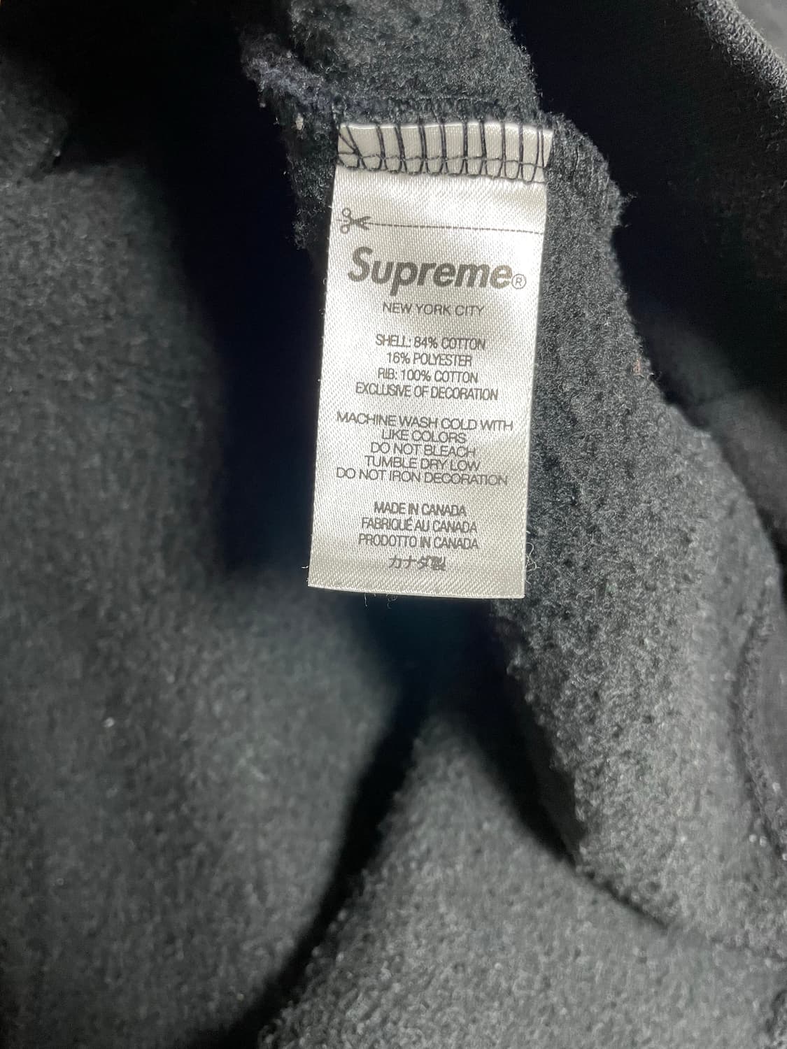 [M] 슈프림 Supreme 22FW 박스로고 블랙 스웻셔츠 상품이미지5