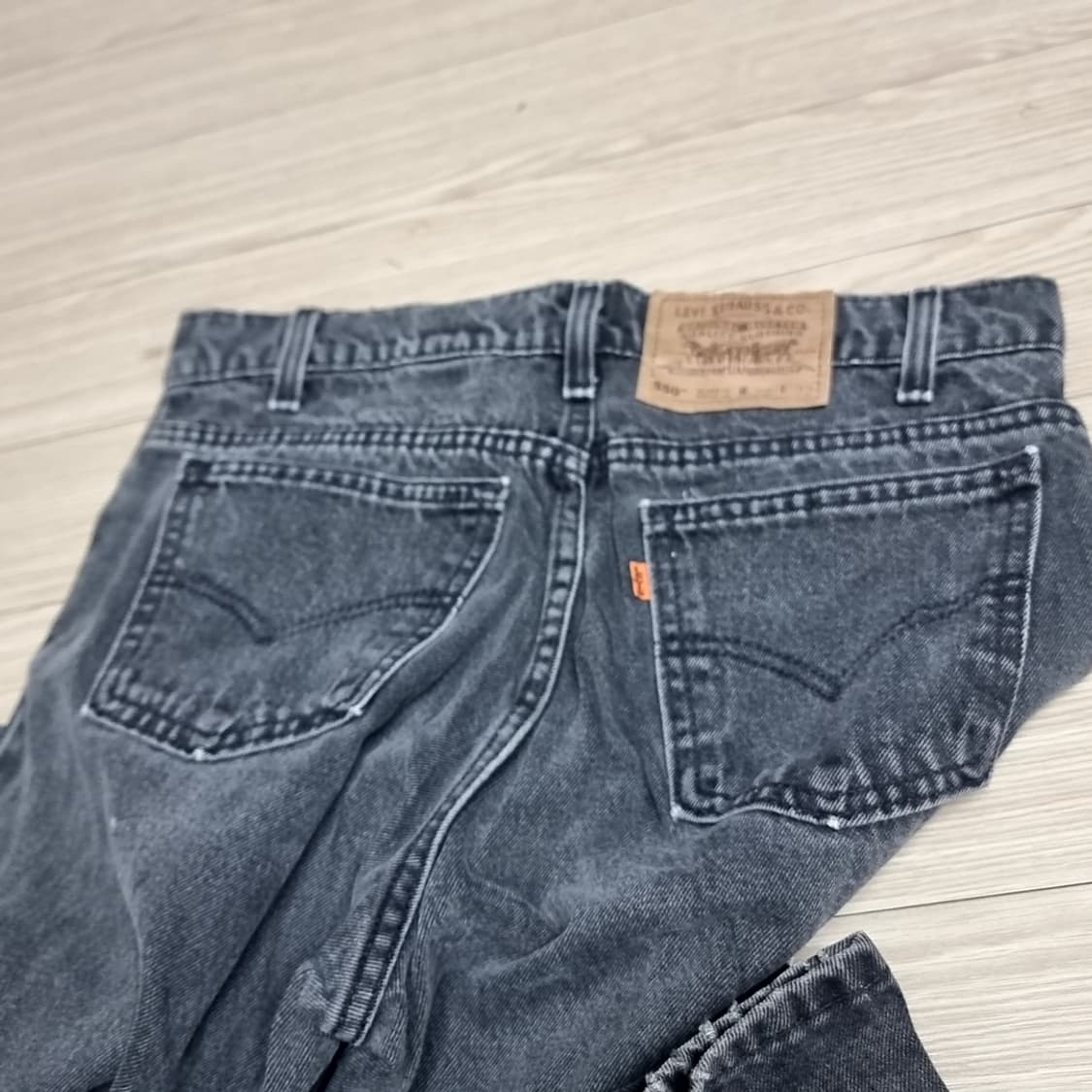 80-90년대 리바이스usa 미제 550 블랙진(32*32)$ 상품이미지5