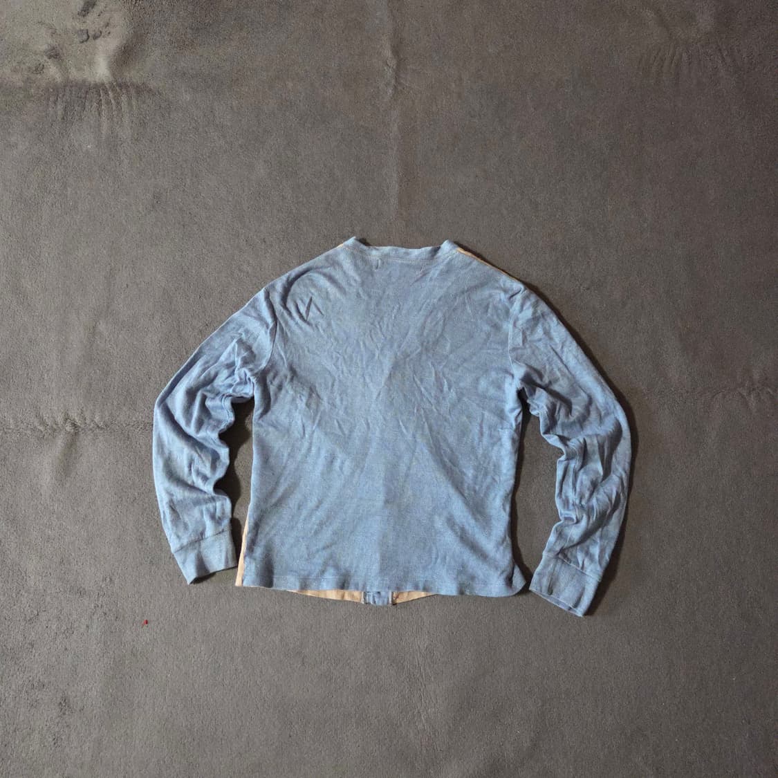 하버색 여성 배색 가디건 M 상품이미지2