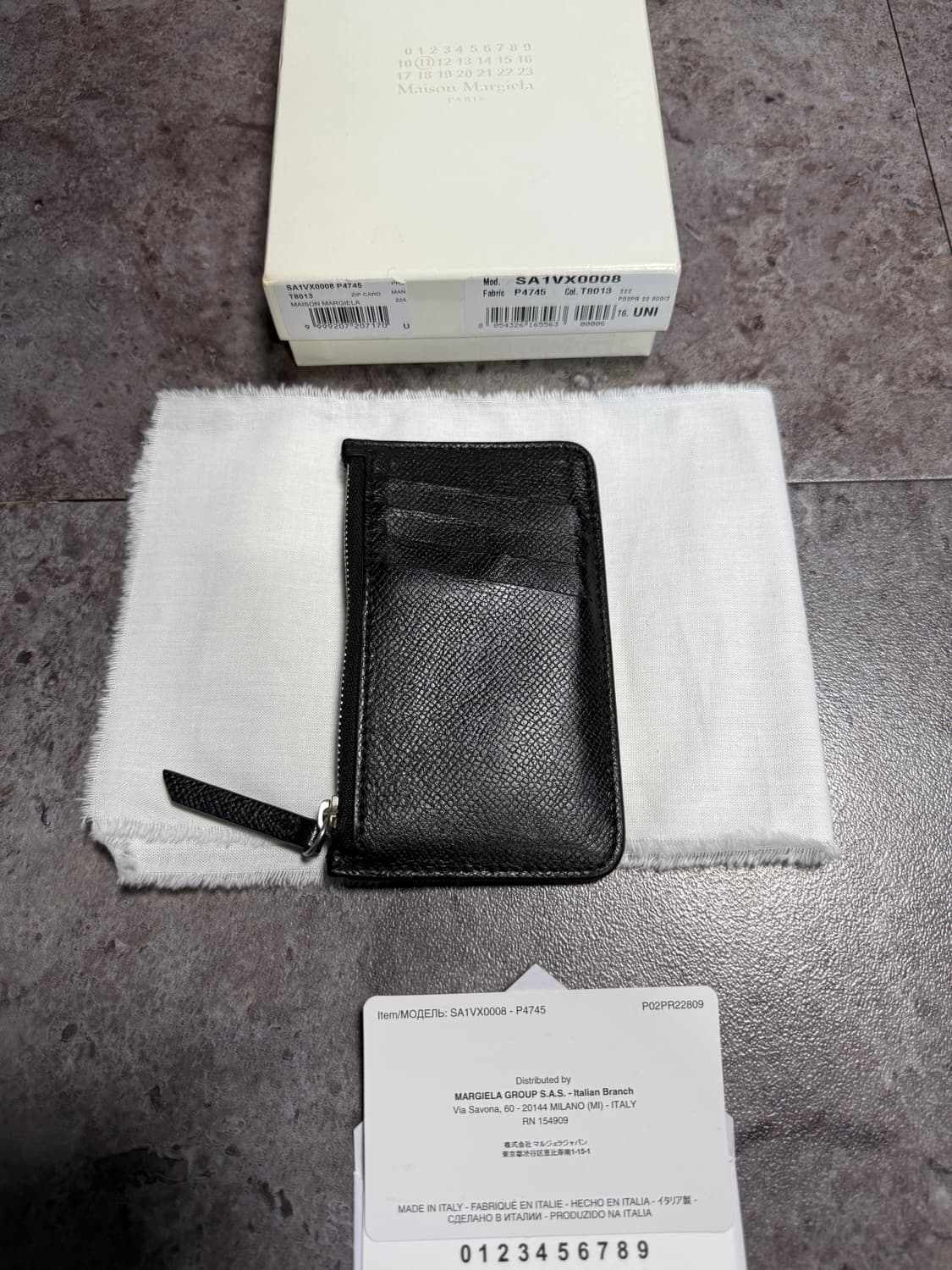 마르지엘라 지퍼 카드 지갑 정품 풀박스 상품이미지3