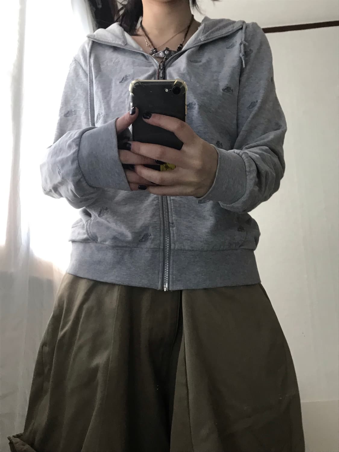 아디다스 그레이 파이어버드 슈퍼스타 후드집업 상품이미지3