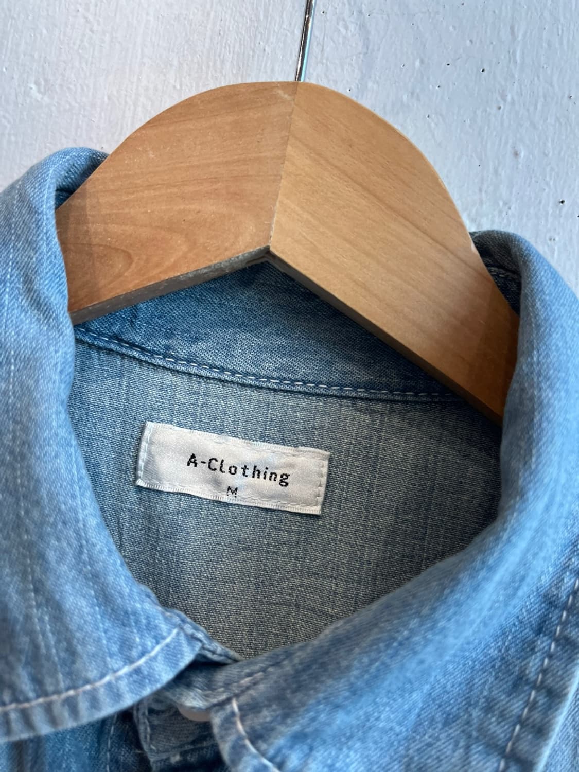 A Clothing JPN 웨스턴 반팔 데님 셔츠 상품이미지4