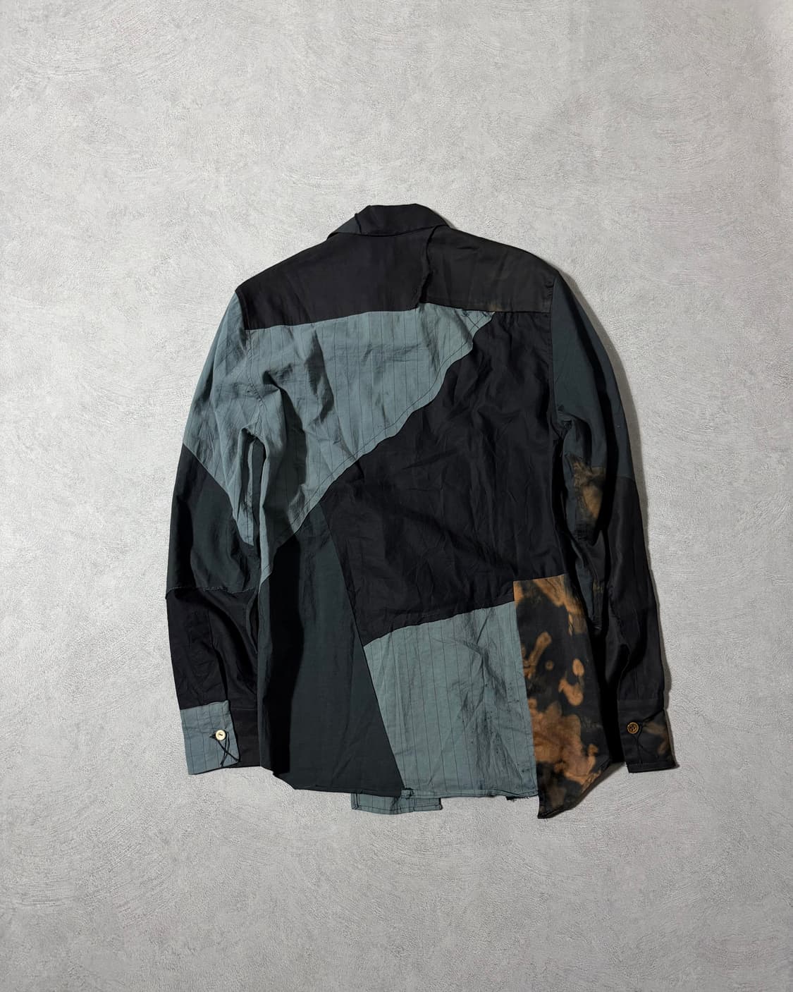 Archivio J.M. Ribot Dark Patchwork Shirt 상품이미지2