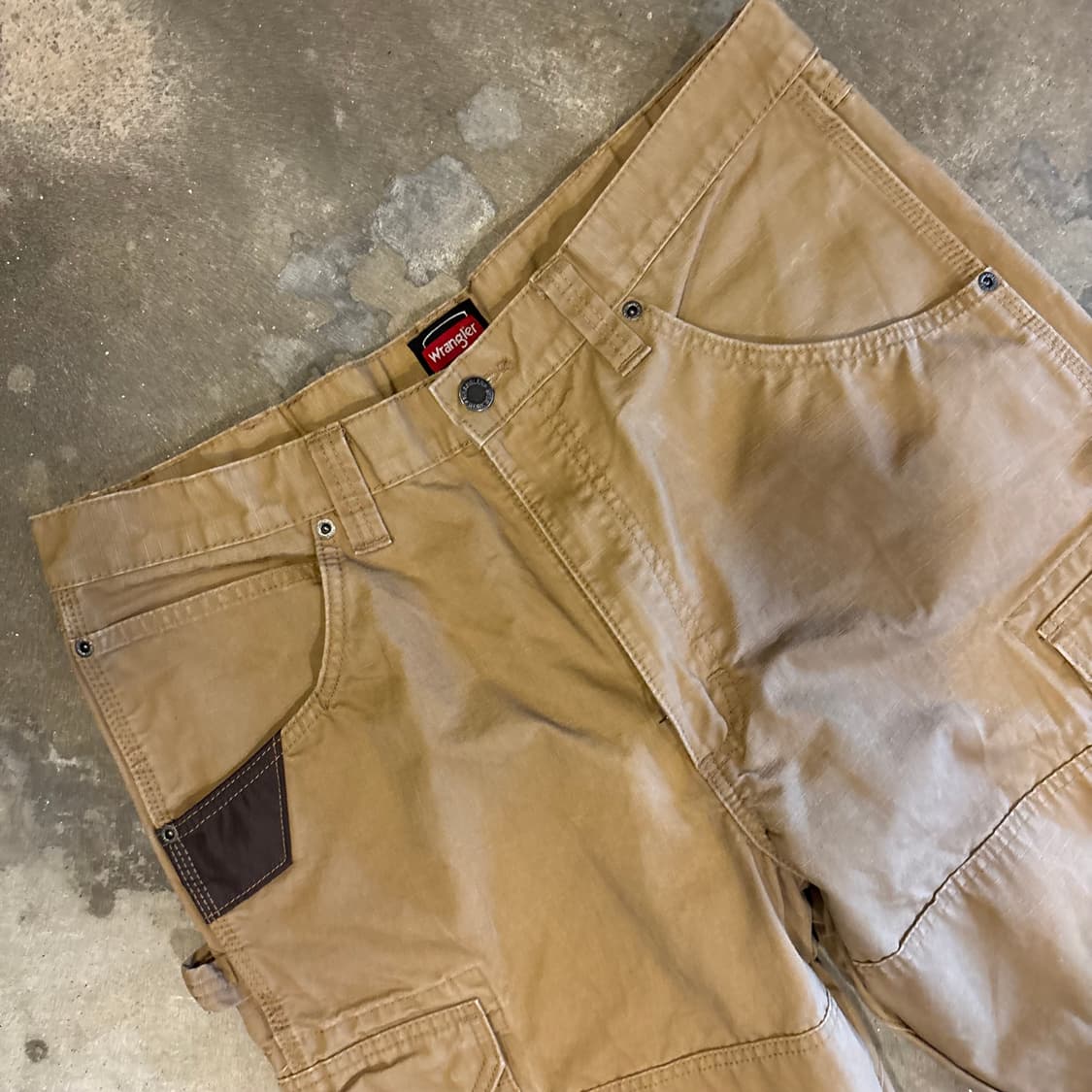 랭글러 헤비코튼 립스탑 더블니 워크 팬츠 상품이미지6