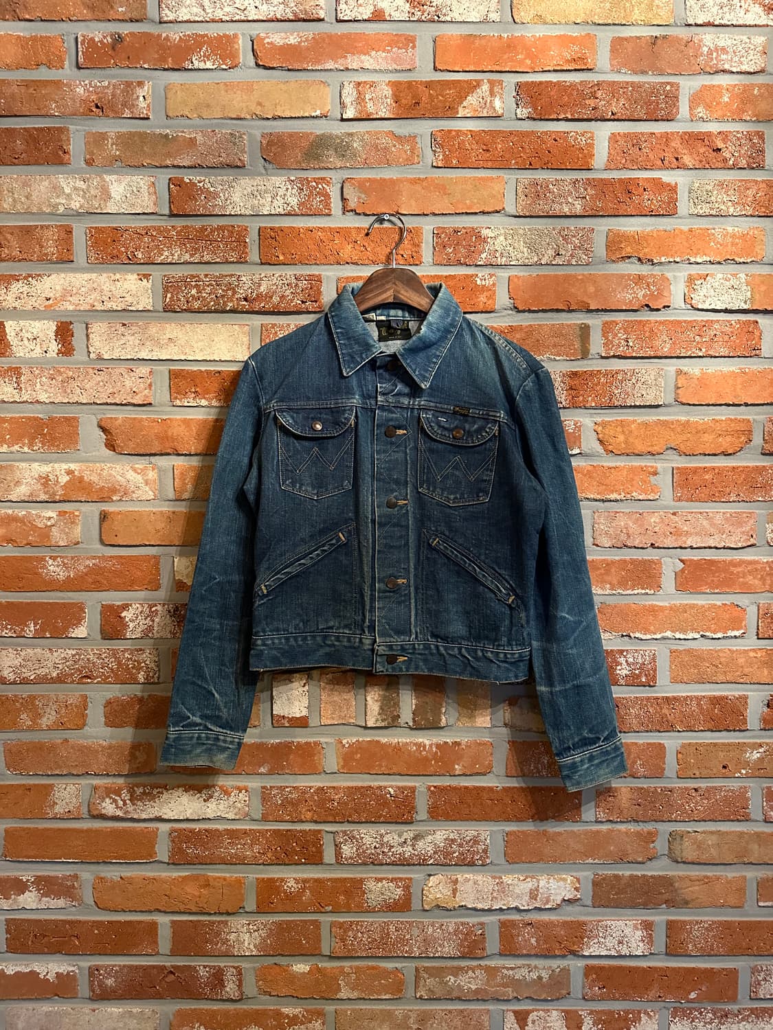 70s USA 빈티지 랭글러 124MJ 데님 자켓 상품이미지1
