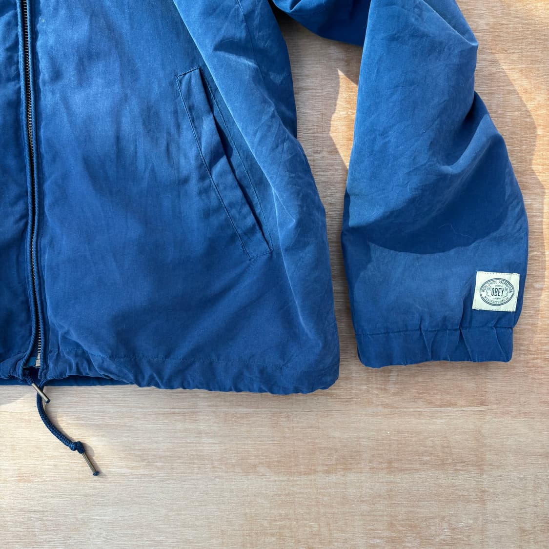 OBEY Navy Hooded Zip Jacket 오베이 상품이미지3