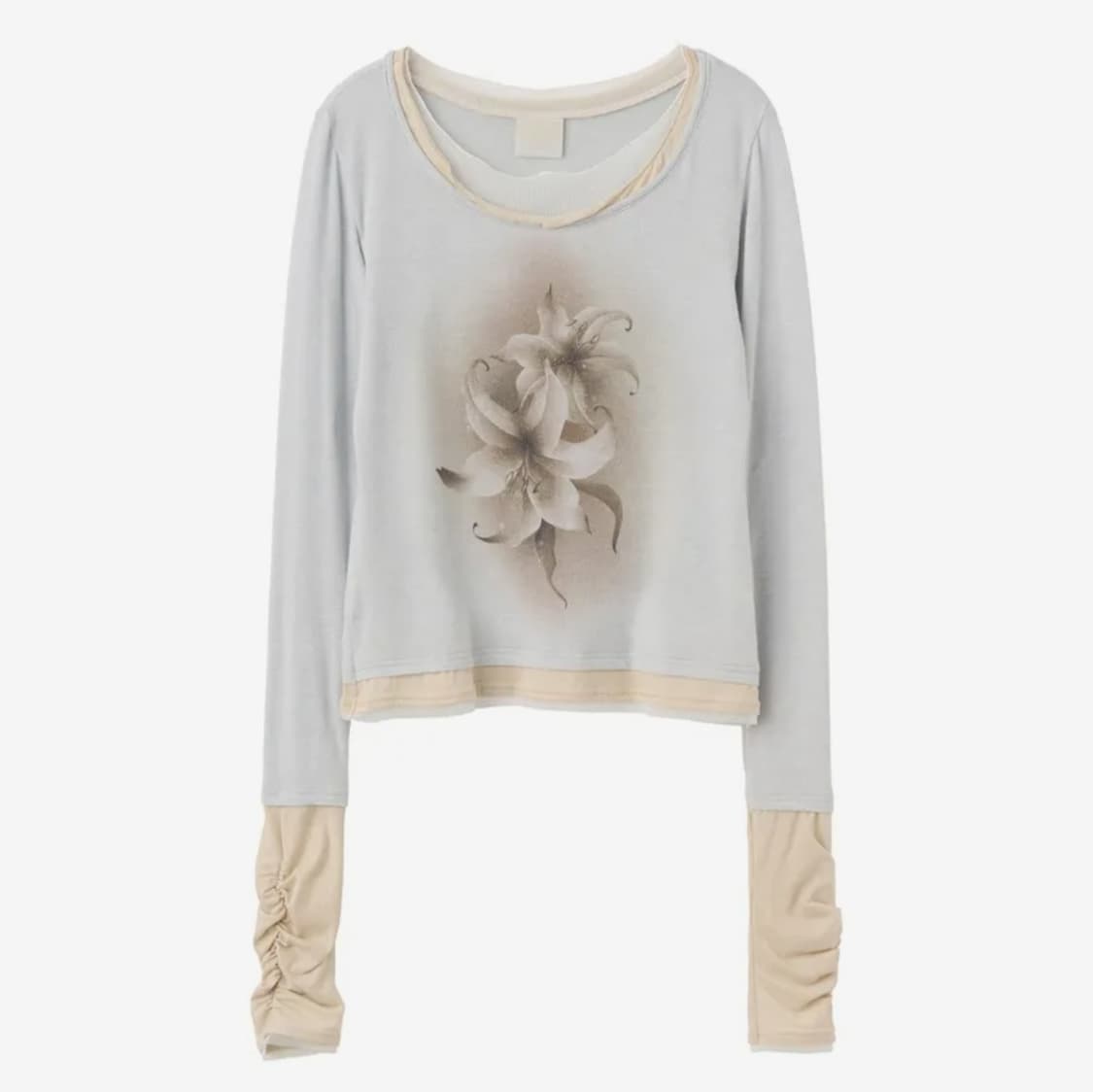 스컬프터 Triple Layered L/S Tee (Pale Blue) 상품이미지2