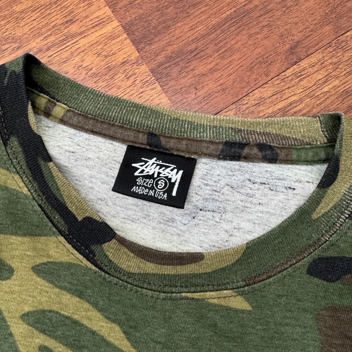 S Stussy 스투시 카모 8볼 반팔 라운드 티셔츠 상품이미지6
