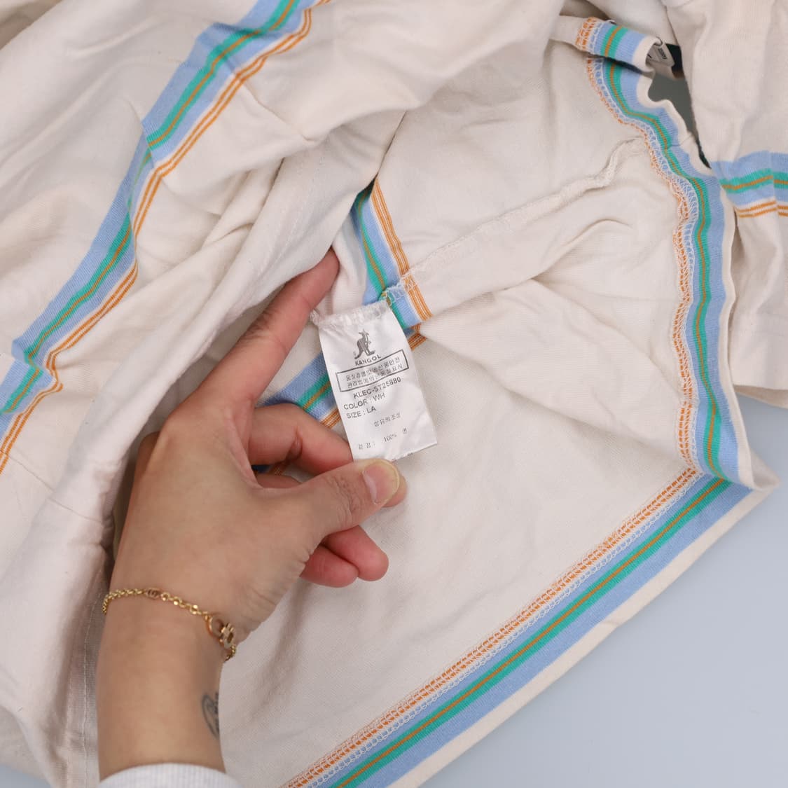 L 캉골 스트라이프 반팔티 0323H1 상품이미지6