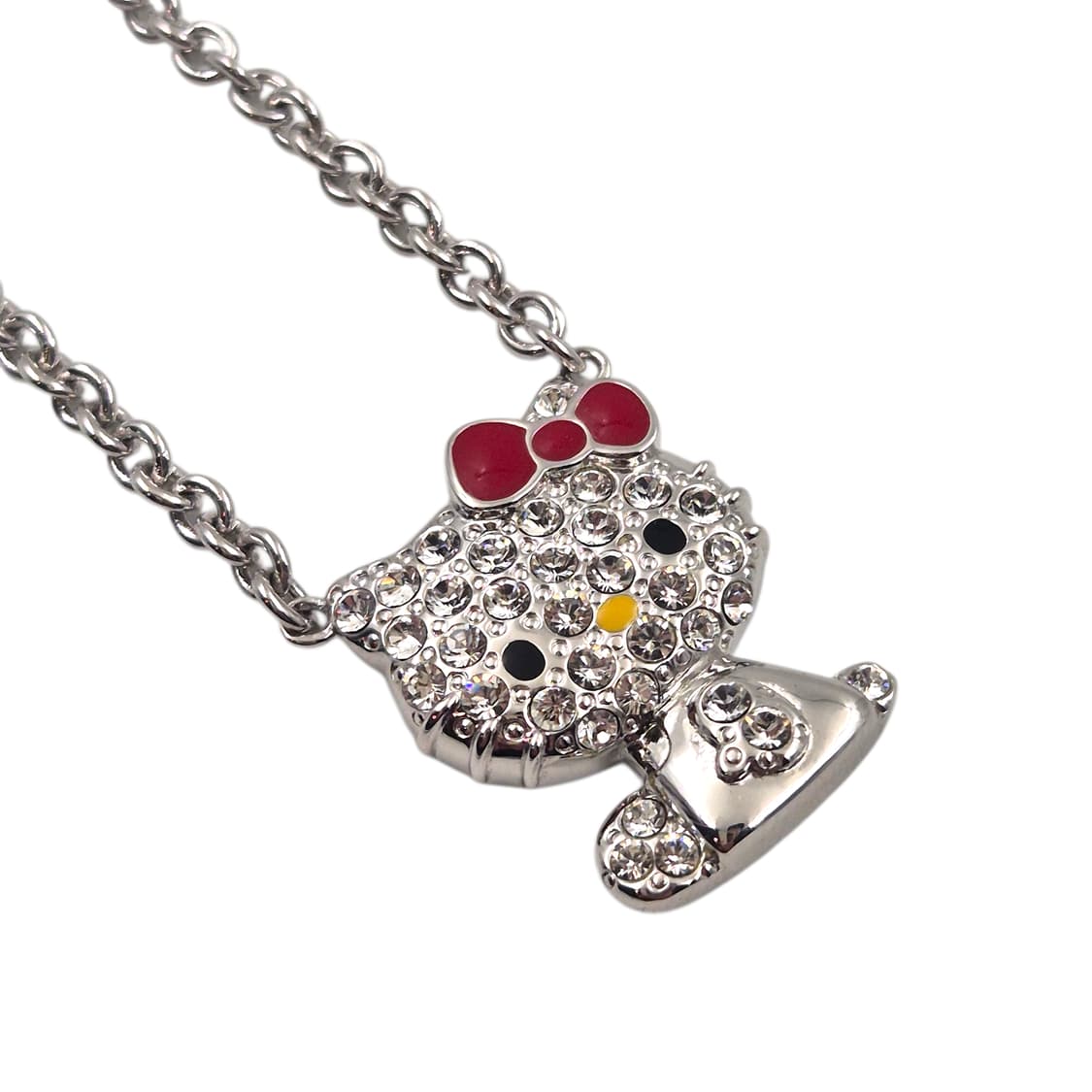 08s 레어 키티 실버 925 파베 목걸이 상품이미지1