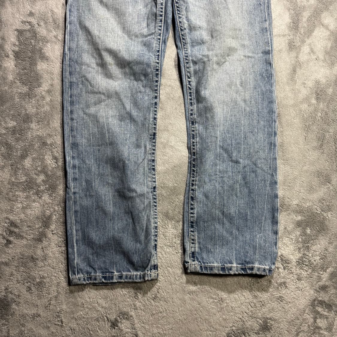 아메리칸이글 릴렉스트 스트레이트 연청 워싱 데님팬츠 상품이미지3