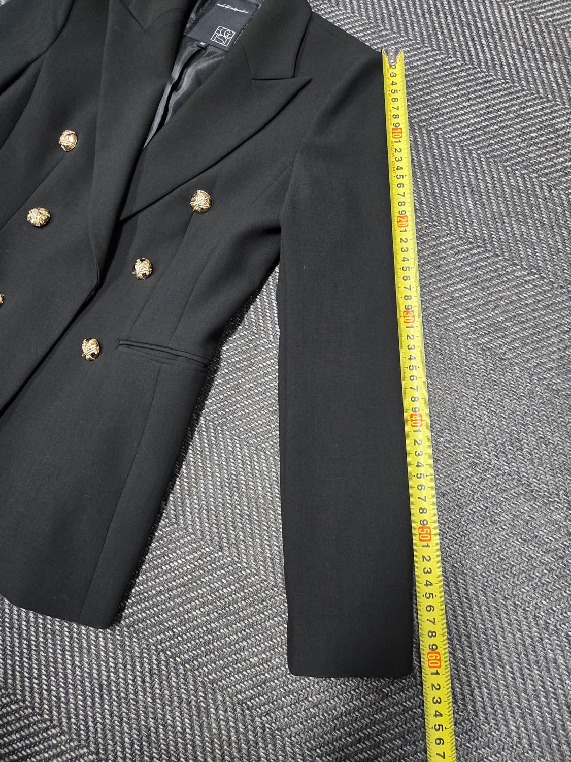 에고이스트 블랙 더블 자켓  상품이미지8