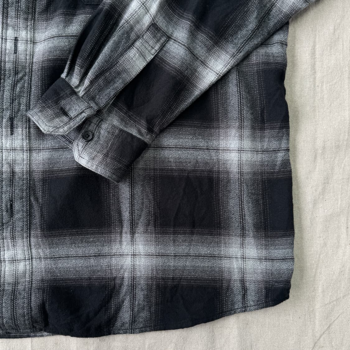 유니클로 흰검 플란넬 체크셔츠 3XL 상품이미지3