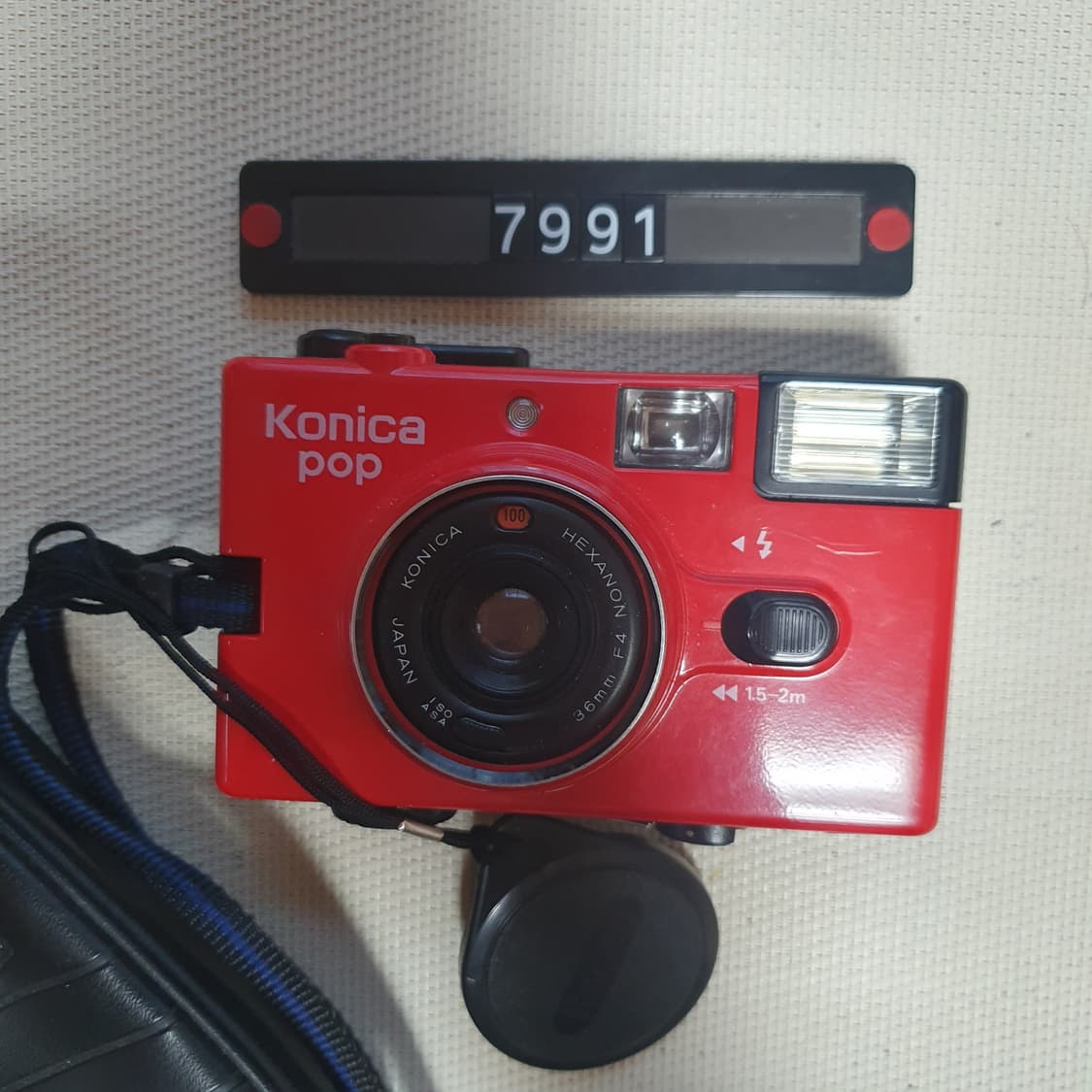 코니카 팝 레드 필름카메라 파우치포함 상품이미지1