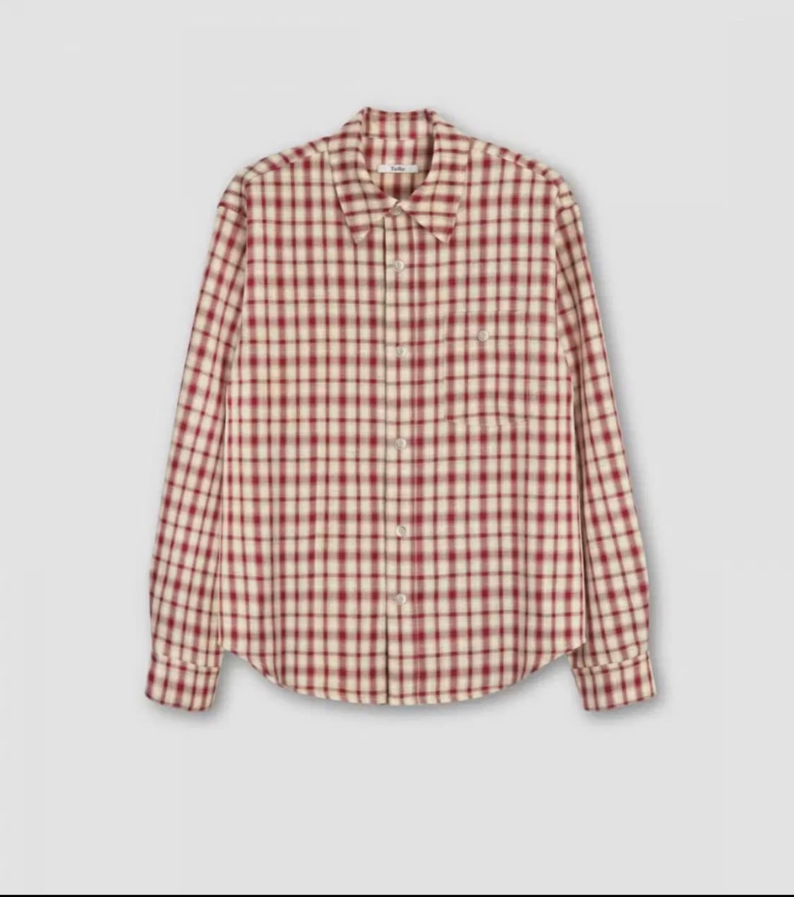 타일레 옴브레 체크 셔츠  레드 (사이즈 2) 상품이미지1