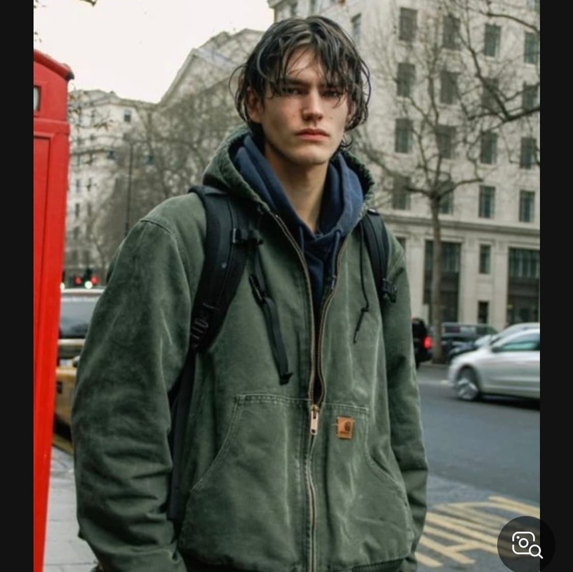 빈티지 칼하트 J130 모스그린 덕 액티브 후드집업 자켓 라지 상품이미지10