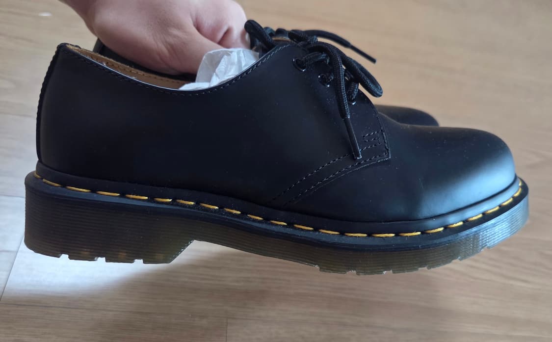 uk5 240 닥터마틴 1461 스무스 블랙 3홀 풀박스 상품이미지2