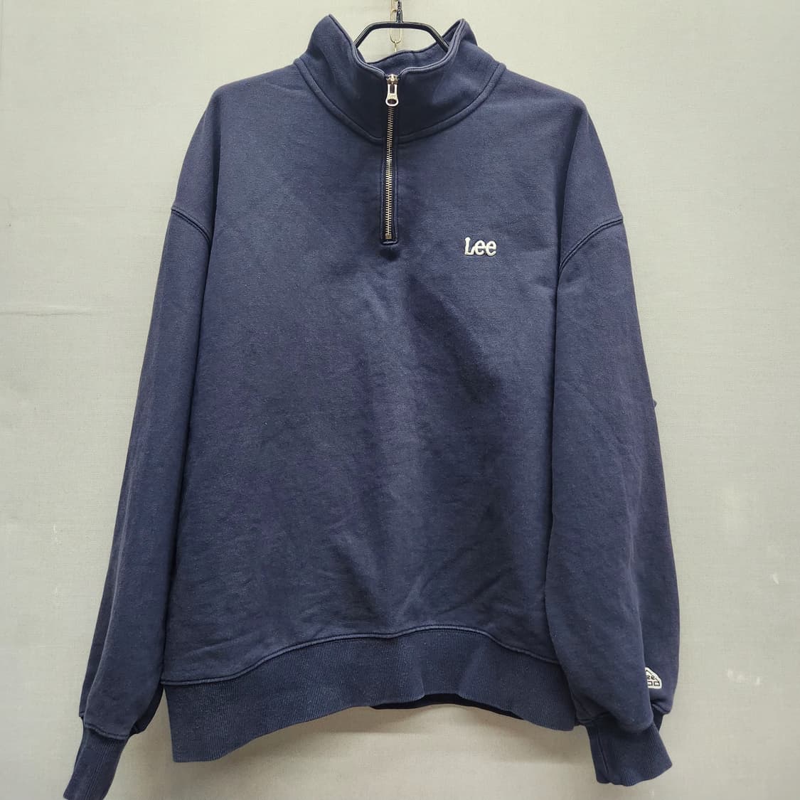 Lee 리 로고자수 반집업 맨투맨 M(XL) 남여공용 상품이미지1