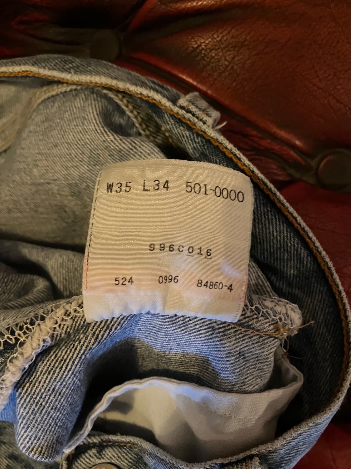 90s USA 빈티지 리바이스 501xx 데님 팬츠 상품이미지7