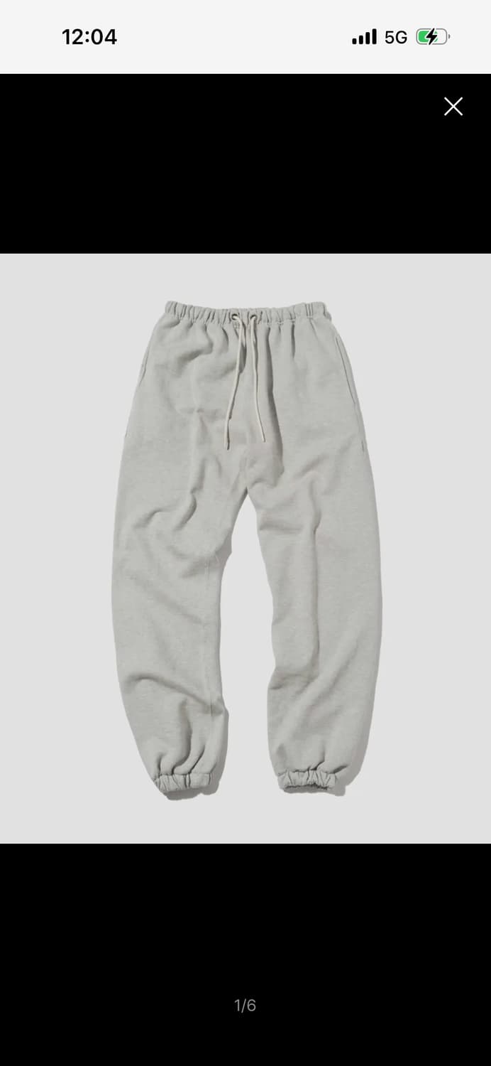 아웃스탠딩 WIDE SWEAT PANTS_3%MELANGE GRAY 상품이미지1