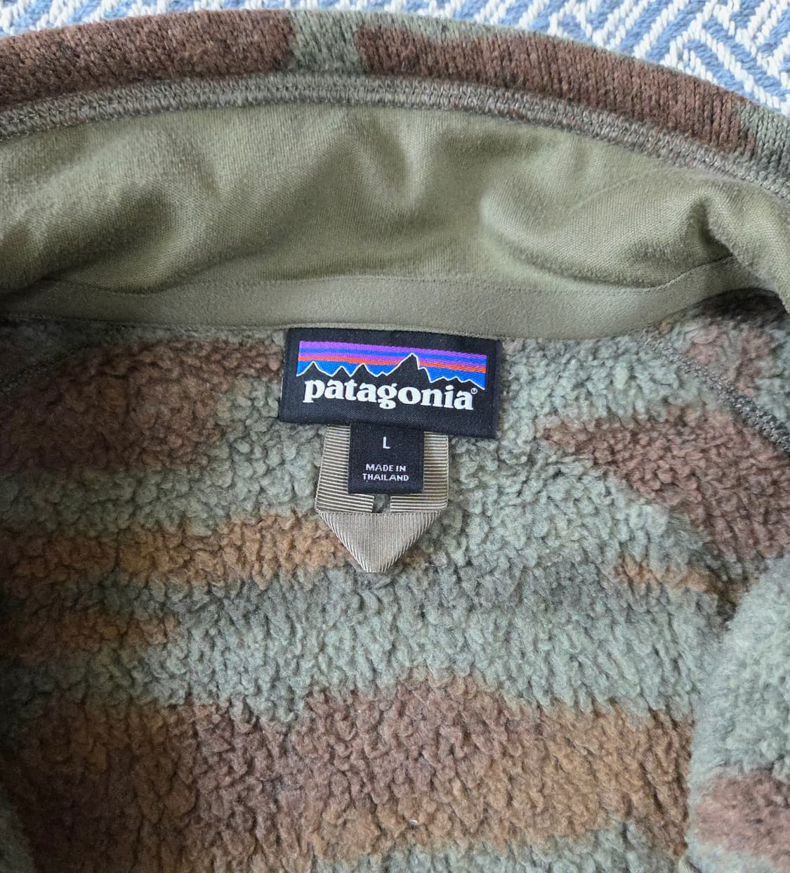 (L)파타고니아 카모 플리스 집업 자켓 신칠라 상품이미지4