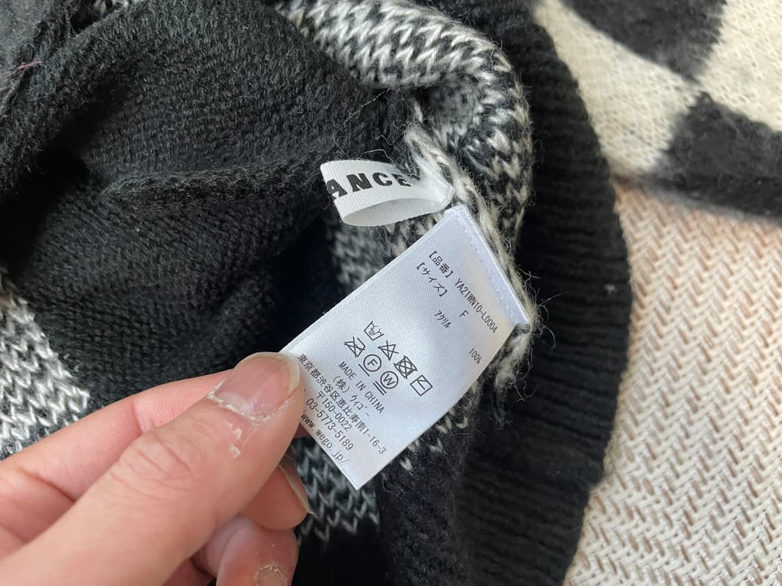 Youance 모헤어 체크보드 가디건  J03723 상품이미지4